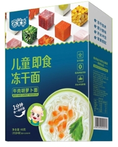 宅羊羊兒童即食凍干面(牛肉胡蘿卜面) 宅羊羊兒童即食凍干面(牛肉胡蘿卜面)